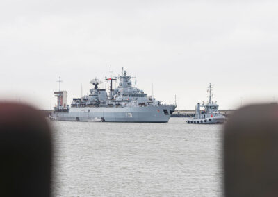 Arrival of frigate Brandenburg, picture: Bundeswehr/Leon Rodewald