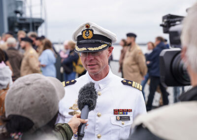 Arrival of frigate Brandenburg, picture: Bundeswehr/Leon Rodewald