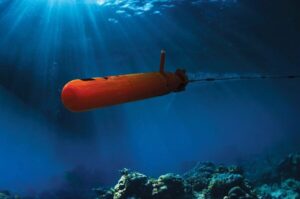 Das AUV 62-AT kann ein realesU-Boot in einer Vielzahl von Trainingsszenarien ersetzen, Abbildung: Saab