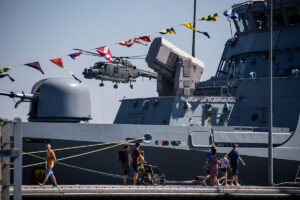 Hanse Sail 2024 at Rostock harbour ; Warnemünde and Hohe Düne naval base. Photo: German Armed Forces