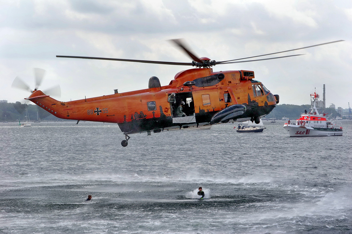 SAR-Demonstrationin der Kieler Förde, Foto: Bw/Helwin Scharn