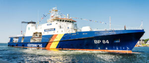 Einsatzschiff „Neustadt“ BP84. Quelle: Bundespolizei