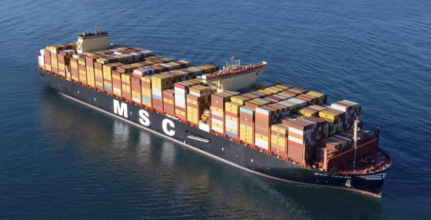 Leading liner service in container shipping. Photo: MSC