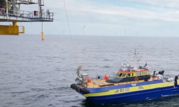 Nordsee - E-Ladestation für Schiffe im Testbetrieb