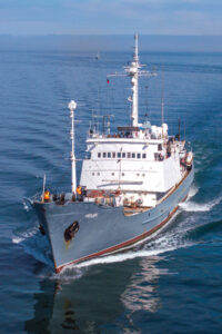 Aufklärungsschiff Kildinder russischen Marine, Foto: Michael Nitz