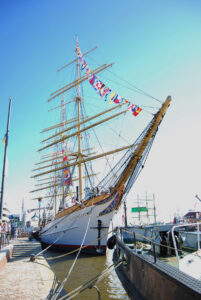 An Bord der Schulschiff Deutschland fand die letzte Ausbildung 2001 statt, Foto: Deutscher Schulschiff-Verein