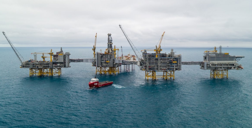Johan Sverdrup offshore field, 140 km west of Stavanger. Photo: Equinor ASA