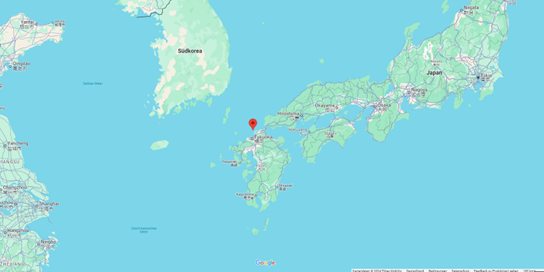 Insel Oshima der Präfektur Fukuoka. Foto: GoogleMaps