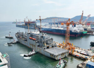 USNS „Wally-Schirra“ zur Wartung in Südkorea. Foto: Hanwha-Ocean