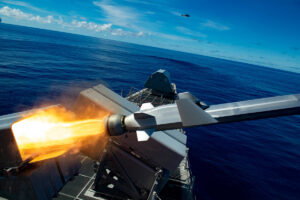USS Gabrielle Giff ords im Oktober 2019beim Verschießen einer Naval Strike Missile während der Übung „Pacific Griffin“, Foto: US Navy