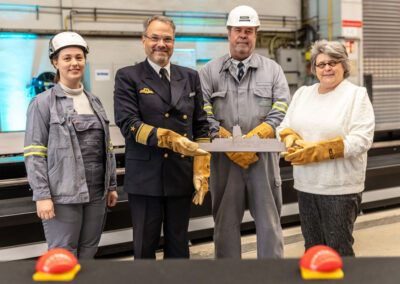 v.l. Maxine-Fiona Massel, Andreas Czerwinski, Mervyn Marcussen, Annette Lehnigk-Emden, Foto: NVL/F. Matthies