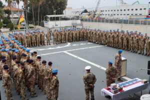 Besatzungswechsel auf der Baden-Württemberg während des Unifil-Einsatzes im Januar, Foto: Bw/Christian Gruber