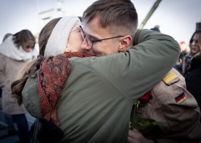 Arrival of frigate Hamburg, Photo: Bundeswehr/Tom Kistenmacher
