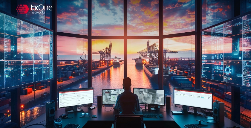 Häfen gehören mittlerweile zu den bevorzugten Angriffszielen von Hackern, Grafik: TXOne Networks