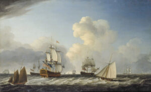 Gemälde „The St. George With Other Vessels”von Dominic Serres aus dem Jahr 1787, Foto: Wikimedia