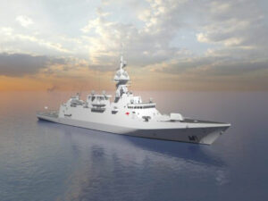 Basis des Entwurfs Alfa 3000 ist die Korvette Tasma, ein gemeinsamer Entwurf von Navantia und Austal, Grafik: Navantia Australia