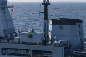 Demonstrator auf der Sachsen, Foto: Bw/Leon Rodewald