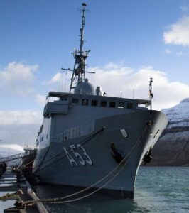 Flottendienstboot "Oker" 2017 am Polarkreis. Foto: Bundeswehr