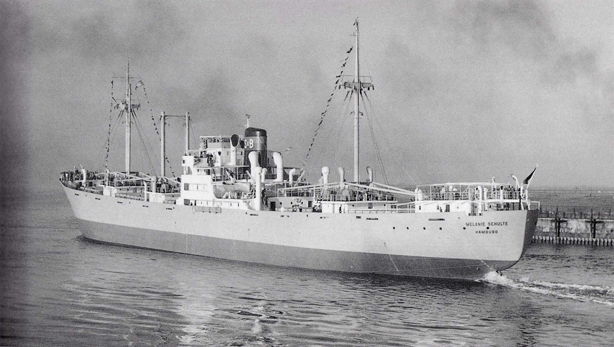Probefahrt im November 1952, Foto: Archiv der Reederei Schulte und Bruns