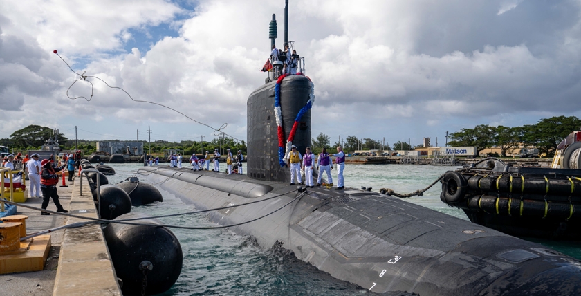 USS Minnesota legt am 26. November erstmals in Guam an, Foto: US Navy