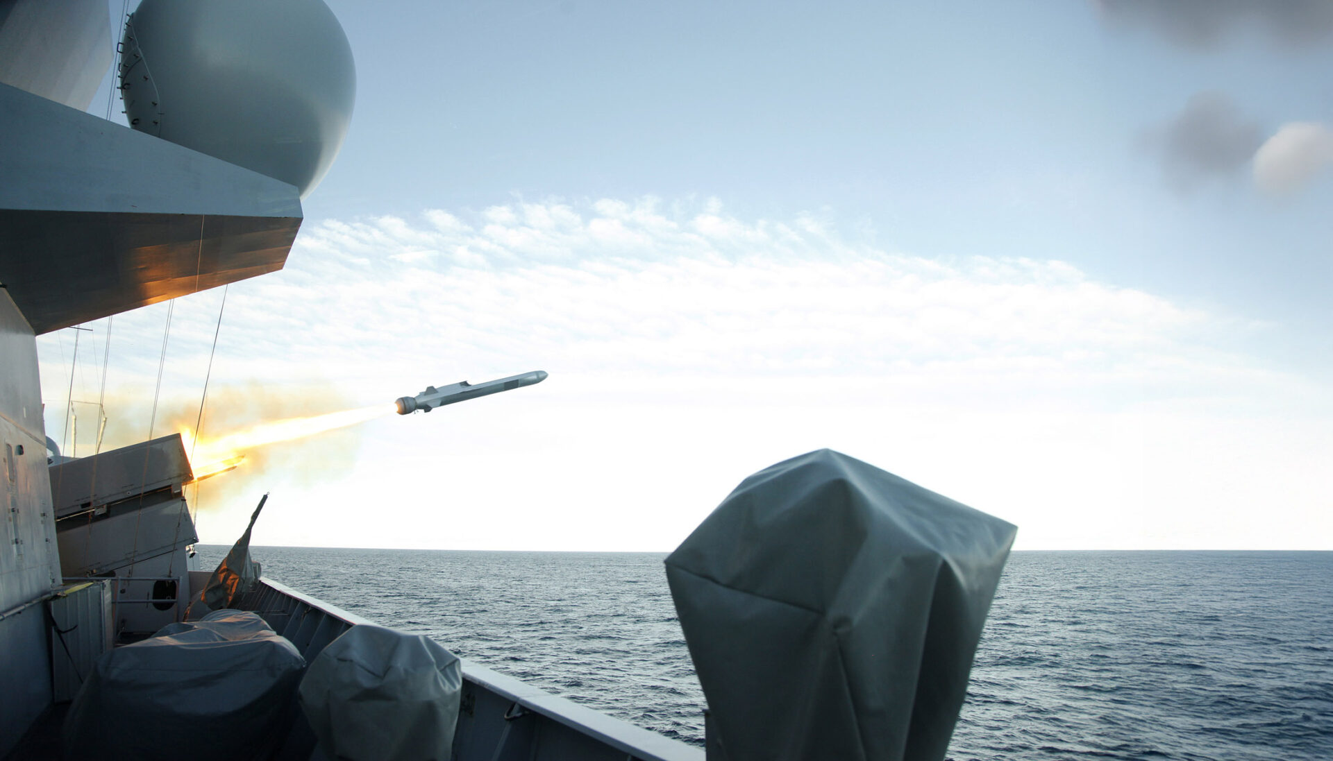 Der Seezielflugkörper Naval Strike Missile ist zur Bekämpfung von Zielen in Entfernungen bis 180 km geeignet. Foto: Kongsberg