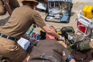 Bordspezifische Verletzungen erfordern eine anderen Ausbildung als an Land, Foto: Bw