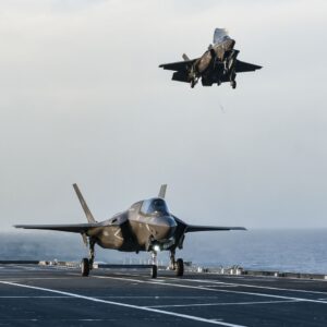 F-35B im Landeanflug auf die "Cavour". Foto: Marina Militare