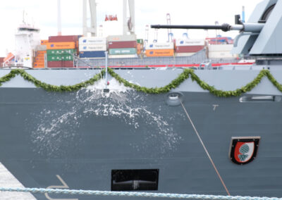 Korvette "Augsburg" getauft, Foto: hsc