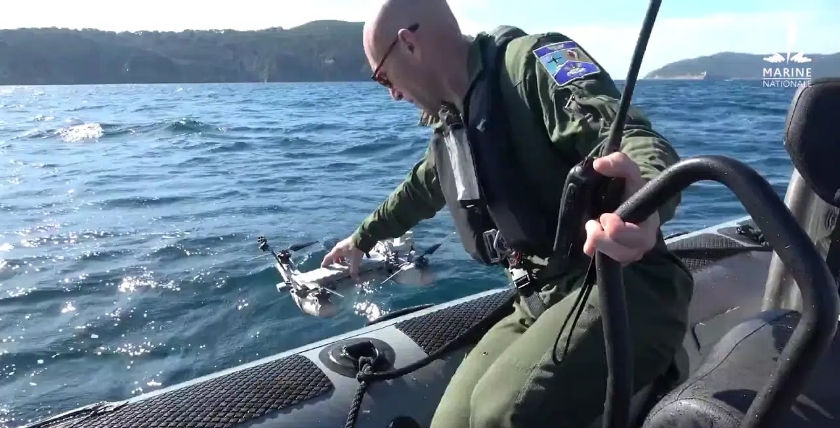 Schwimmdrohne Diodon HP30, Foto: Marine Nationale