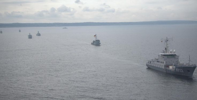 SNMCMG 1 auf dem Weg nach Lübeck, Foto Bw