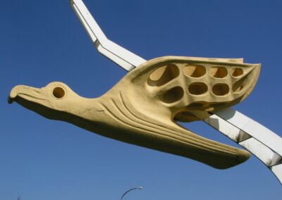 Der Albatros – seit Anfang der 1970er-Jahre Wahrzeichen des Stützpunktes Olpenitz. Foto: Bw / Hans-Georg Paulinius