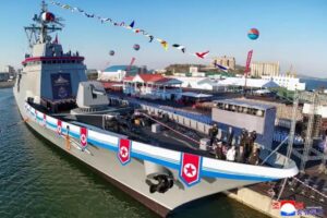 Nordkoreanischer Zerstörer „Choe Hyon“. Foto: Staatl. Medien