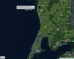 AIS-Bild vom 01.06.25 Position der "Alliance"