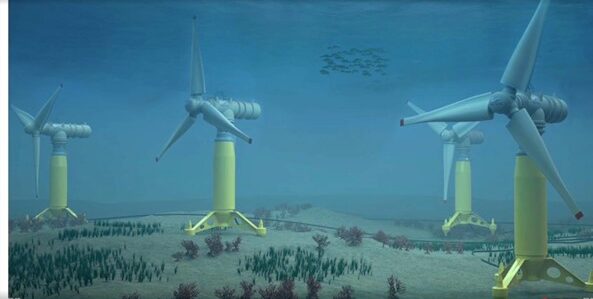 Frankreich - Unterwasserturbinen sollen Energie aus dem Ozean liefern