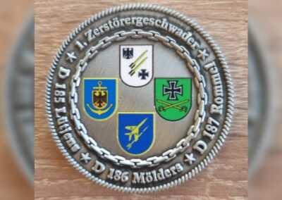 Rückseite des Coins des 1 Zerstörergeschwaders. Foto: Pön-Ex-Crew