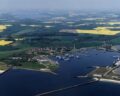 Aerial Hafen Kappeln - Olpenitz zwischen Ostsee und Schlei