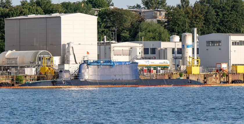 NS "Drakon" der israelischen Marine in Kiel, Foto: Nitz / webCam.