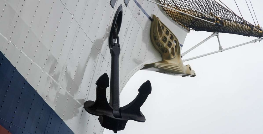 Anker Segelschulschiff „Gorch Fock“. Bild: Bundeswehr/Leon Rodewald