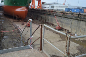 Im Trockendock der EWD sollen künftig alte Schiffe verschrottet werden, Foto: Phillipp Steiner