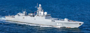 Die Gorshkov-Fregatte "Admiral Kasatonov" im Sommer 2025 in der Ostsee. Foto: Michael Nitz, Naval Press Service