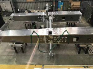 Teile der Kommunikationsmasten im Rohbau. Foto: STS Defence via Rohde & Schwarz