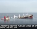 Untergang der „Eternity C“ im Roten Meer. Quelle: Screenshot aus Huthi-Video auf YouTube