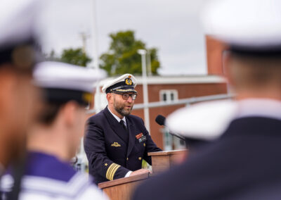 Kommandowechsels auf der Fregatte „Rheinland-Pfalz“, Foto: Bundeswehr/Leon Rodewald