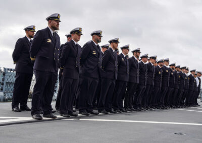 Kommandowechsels auf der Fregatte „Rheinland-Pfalz“, Foto: Bundeswehr/Leon Rodewald
