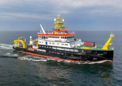 75m LNG-Vermessungs-, Wracksuch- und Forschungsschiff ATAIR, Foto: Fassmer