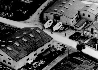 Luftbild des Firmengeländes - 1940, Foto: Fassmer