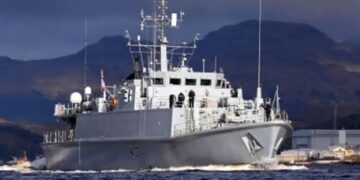 Die „Capitan Constantin Dumitrescu“ wird offiziell in Dienst gestellt. Bild: Royal Navy