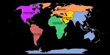 Unified Combatant Commands 2019-2025, Grafik: Wikipedia