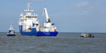 Forschungsschiff MV „Geosea“. Foto: DoD Niederlande