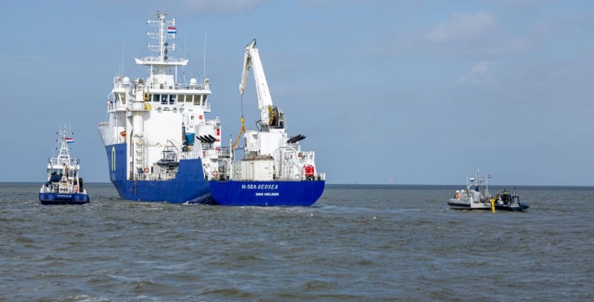 Forschungsschiff MV „Geosea“. Foto: DoD Niederlande